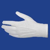 Diplomaosztóra ünnepi alkalmakra elegáns férfi fehér pamut kesztyű  3 méretben - WHITE (feh�r)